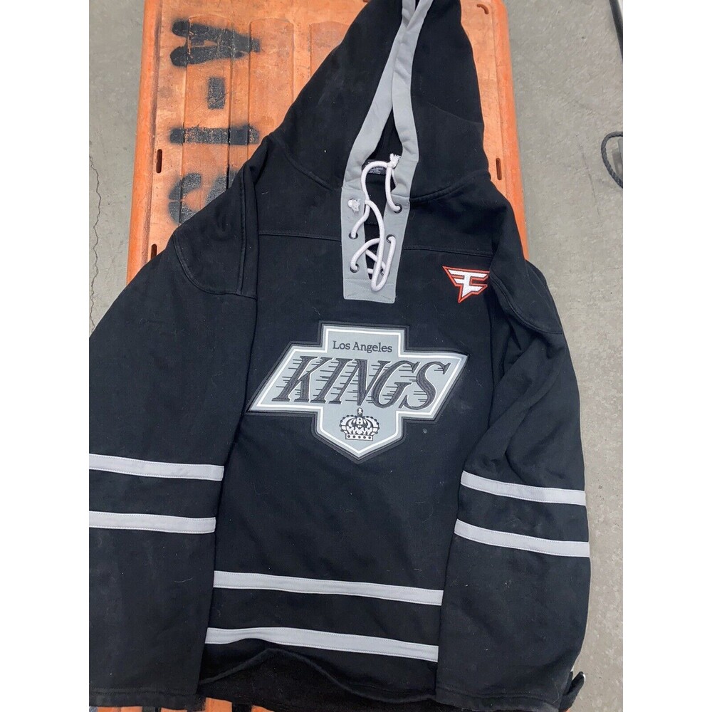 Faze Clan LA Kings Hoodie Jersey Hoodie Size Large White